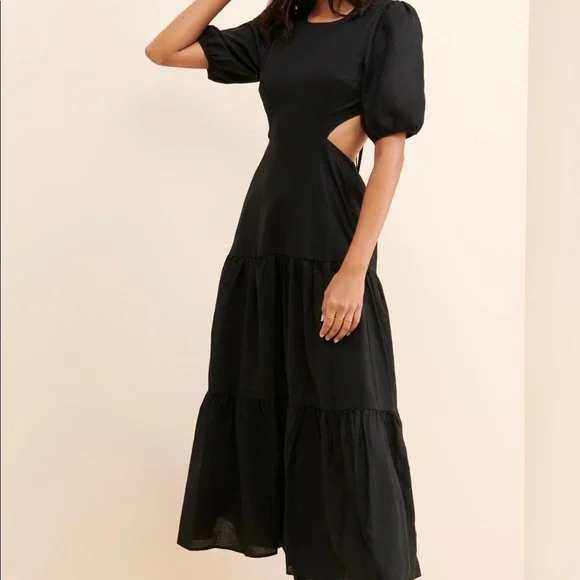 charlie holiday black dress Charlie Holiday Cecilia Midi Dress main image 0